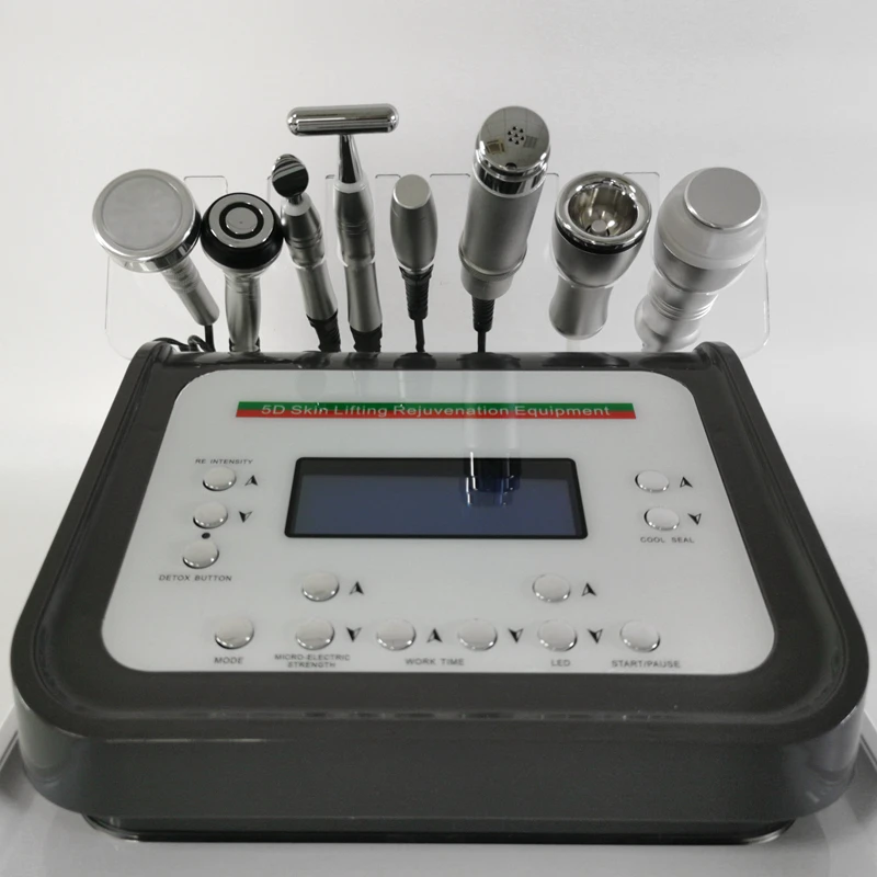 Multifunctional Beauty Skin Energy Activated Instrument 8 In 1 Oxygen Facial No Needle Electroporation Mesotherapy Machine