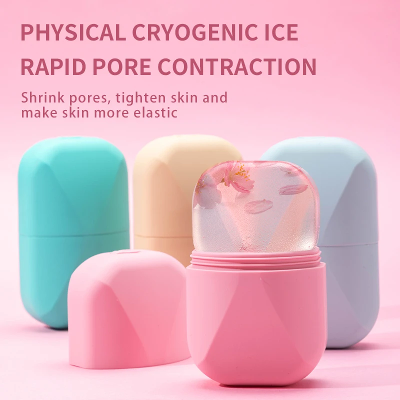 Ice Roller for Face and Eye Ice Cube Roller Massager for Skin Women Care Tools De-Puff Eye Bags