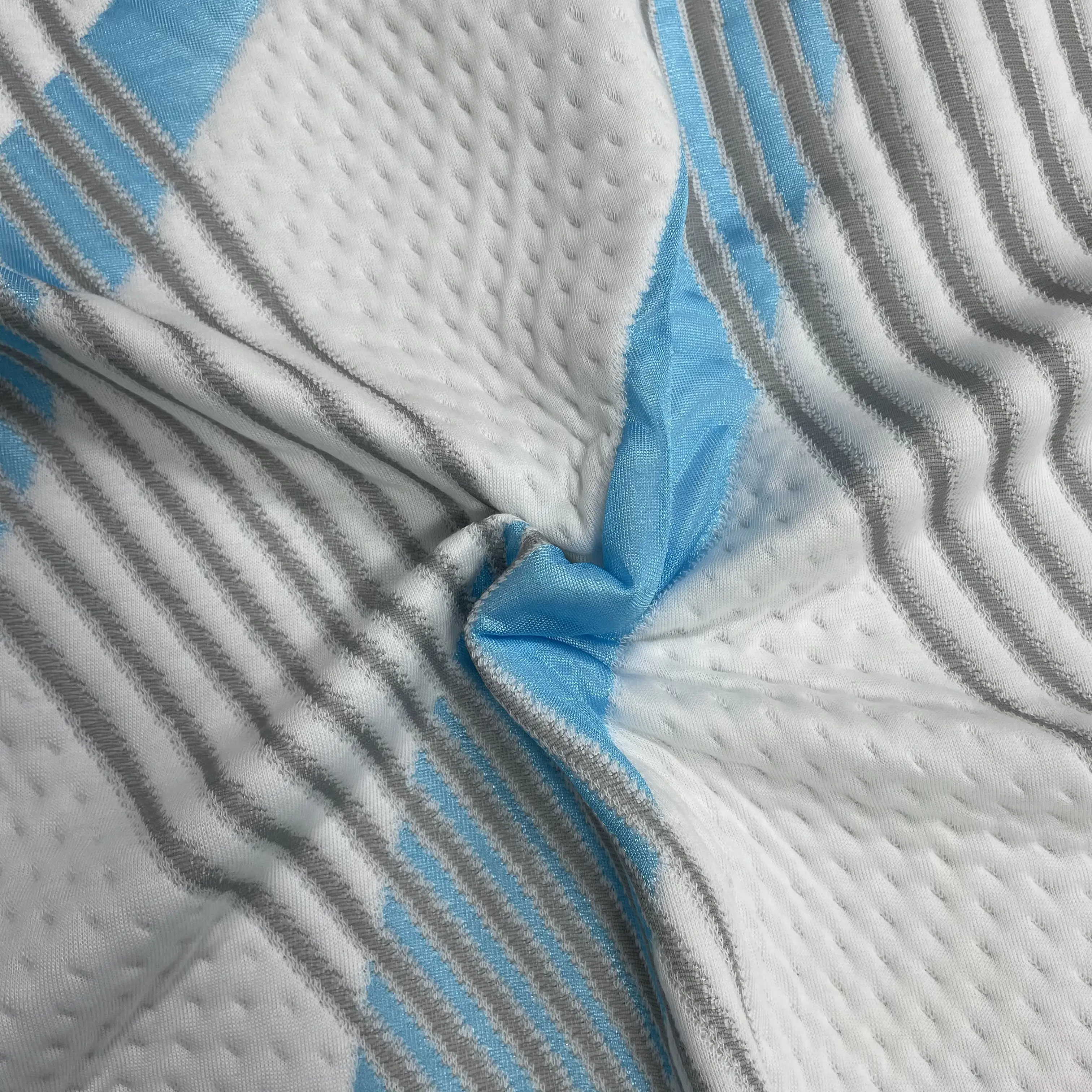 
Double-sided high quality mattress fabric knit polyester jacquard fabric for mattress 