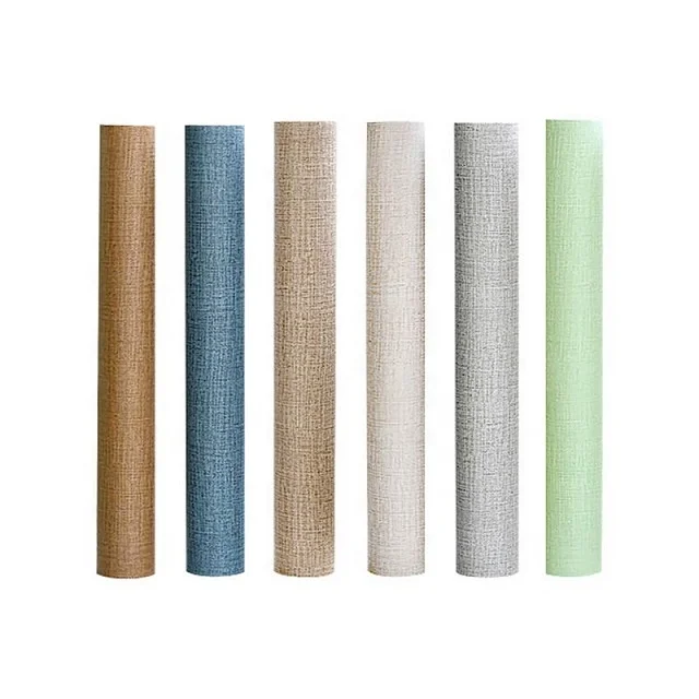 Pvc plain wallpaper self-adhesive film for bedroom living room home decals  wall paper macarons wall sticker