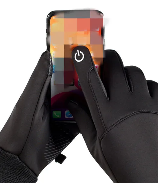 Touch Screen Men Cycling Gloves Waterproof Winter Bicycle Gloves Riding Scooter Windproof Outdoor Motorcycle Ski Bike Warm Glove