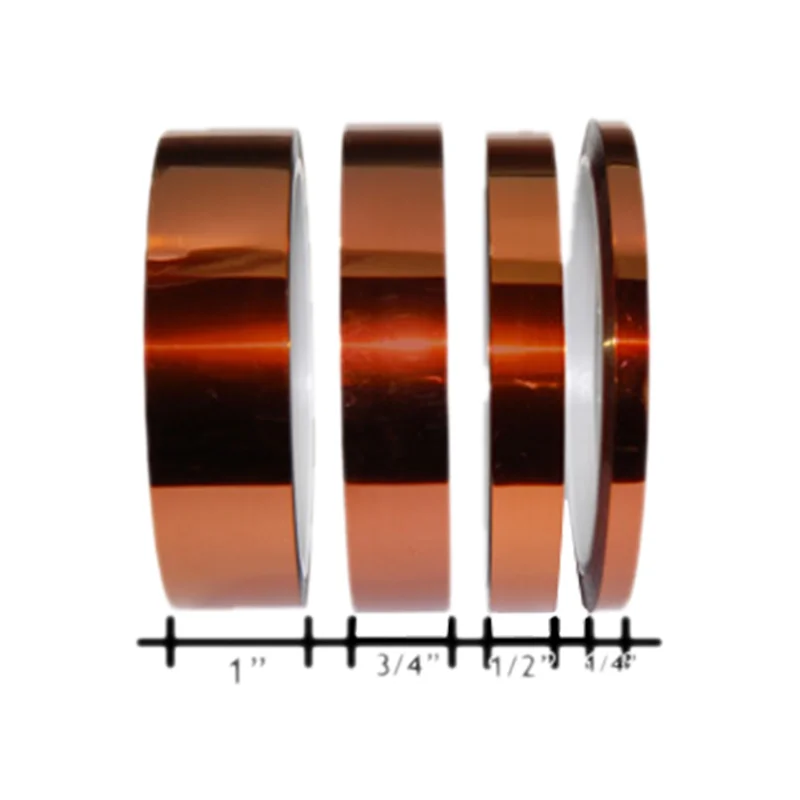 Желтая высокотемпературная нагревательная лента двусторонняя клейкая Полиимид