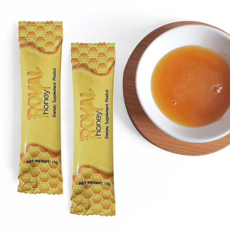 Wholesale honey under its own brand benefits men with natural high-quality honey sachets