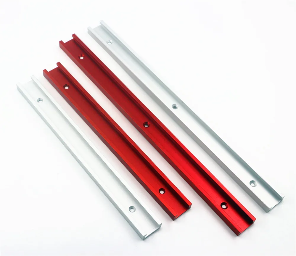 Aluminium Alloy T-track Slot Miter Track 30/40/50cm 60cm Woodworking Chute Rail Fixture Slot Slide Limit for Table Saw