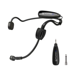 2.4G Mini Small Wireless Microphone Headset Microphone Stereo Headphone Mic Recorder For Teachers