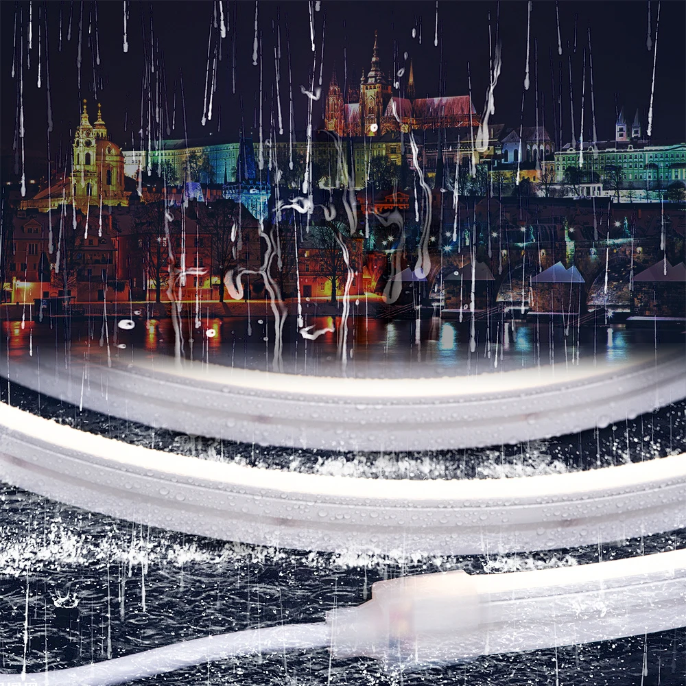 LED Neon Strip 220V 12/24/48V Waterproof Outdoor Neon Rope 2835 Ribbon Tape Flexible LED Strip Light Christmas Lamp Neon Lights