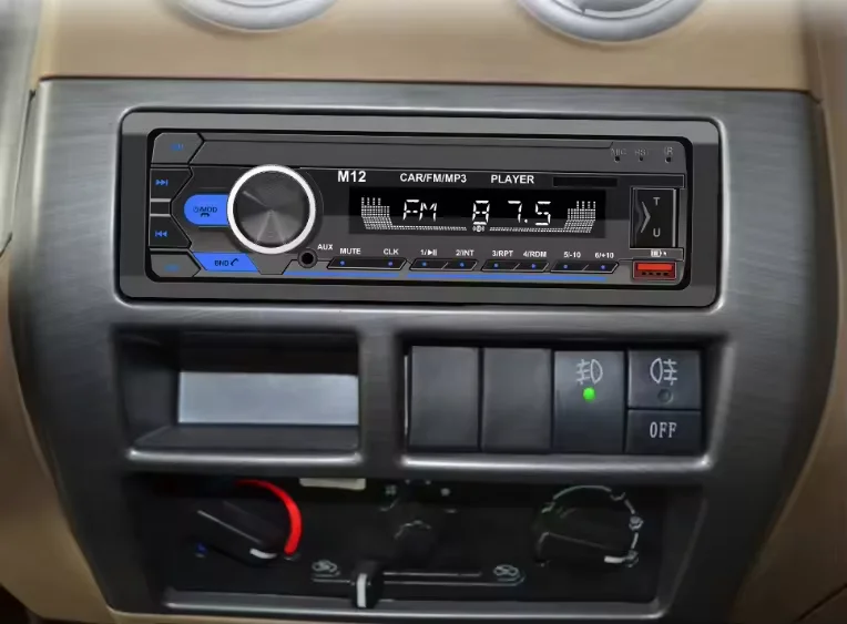 Модель M12 автомобильное радио 1 din BT USB FM TF пульт дистанционного управления один цвет LCD Автомобильный MP3-плеер автомобильный стерео mp3-плееры
