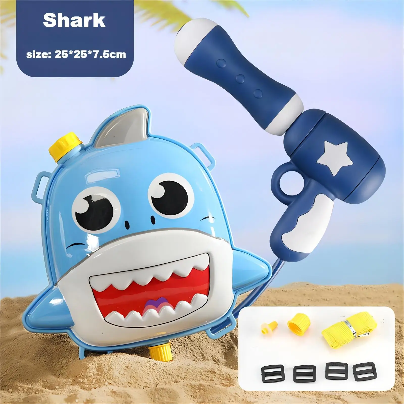 Wholesale Cute Cartoon Design Kid Backpack Water Gun Dinosaur Squirt Water Gun Summer Toy For Beach Pool