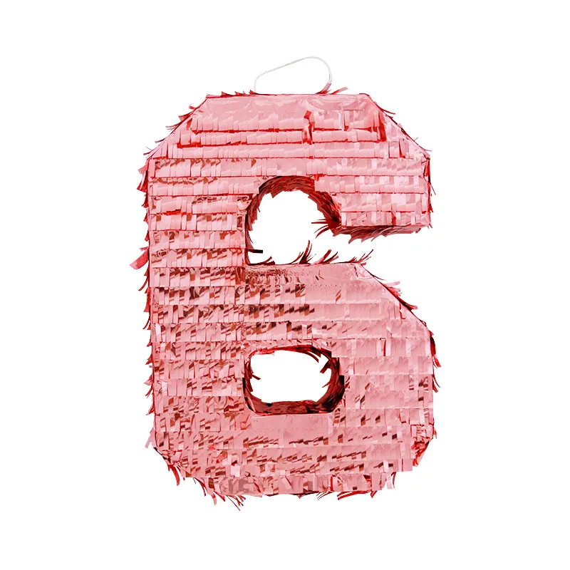 627147 Rose gold Foil Number 0-9 Pinata kids birthday party supplies wedding decoration custom Mexican cheap wholesale
