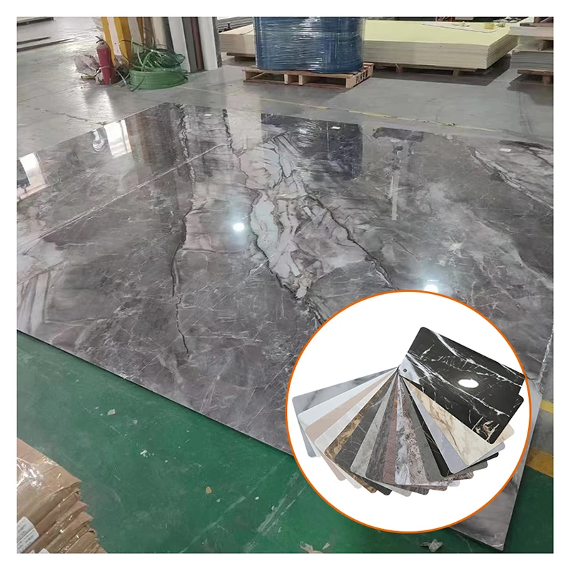Waterproof Durable marble Grain Texture Wall Decorative PETG Laminate Film For Furniture
