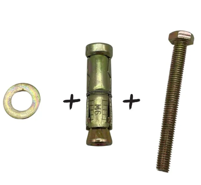 Zinc Expansion Bolts Rawl Plugs Concrete Screws Ground Anchor Bolts three pieces heavy duty anchor with bolt  M6 M8 M10