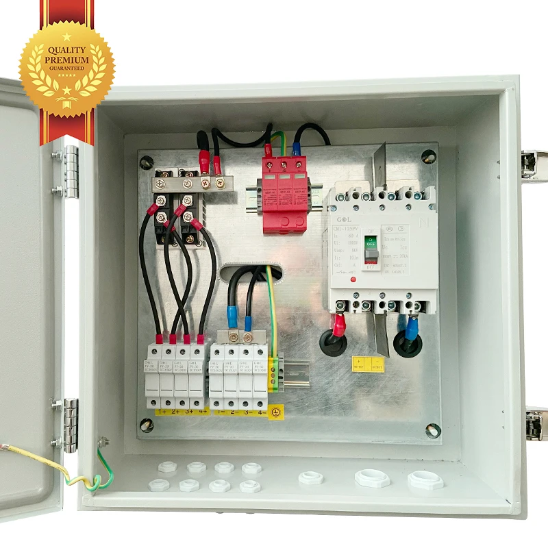 Cb001 8 String Dc Ac 6 In 1 Out 1000V  Pv Junction Combiner Box Breaker Solar Combiner Box For Solar Panel