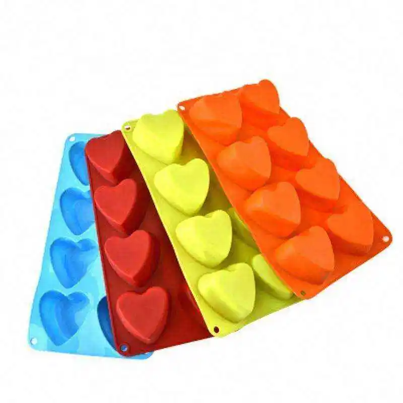 Factory Direct Reusable Nonstick 6 Cavity Cake Silicone Baking Tools Chocolate Mold