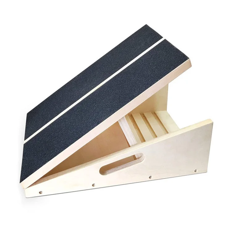 Adjustable wooden ankle Rehabilitation and foot Incline Calf Stretch Slant Board