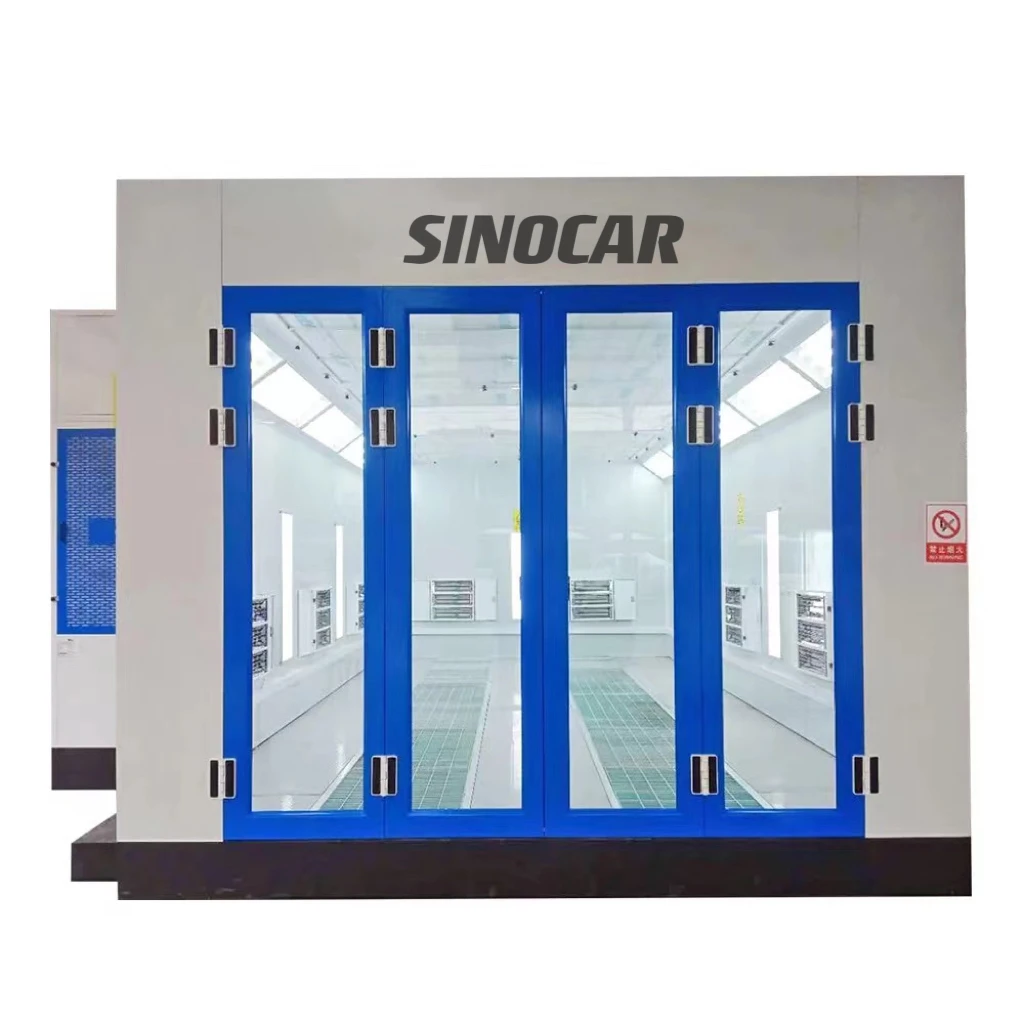 Luxury 8mx4m Spray Booth Car paint room Electric/Diesel Heating Car paint booth Car body Spray and baking Booth