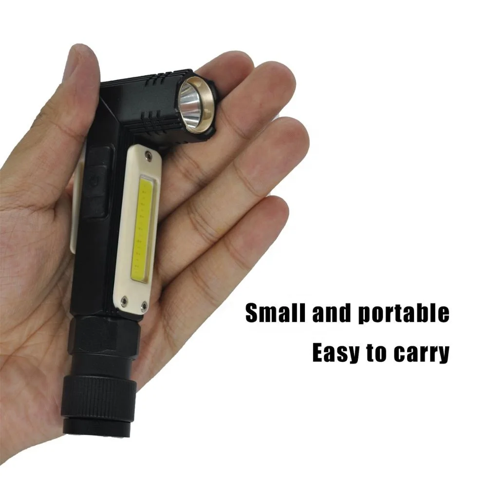 S rechargeable worklight Built-in USB port mini waterproof magnet emergency red warning Multifunctional COB led work light