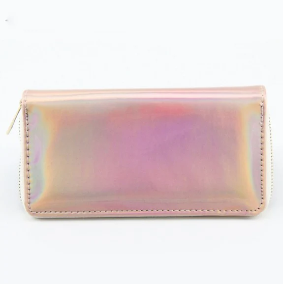 Женский кошелек из искусственной кожи, голографический клатч, модные дизайнерские кошельки на заказ для женщин