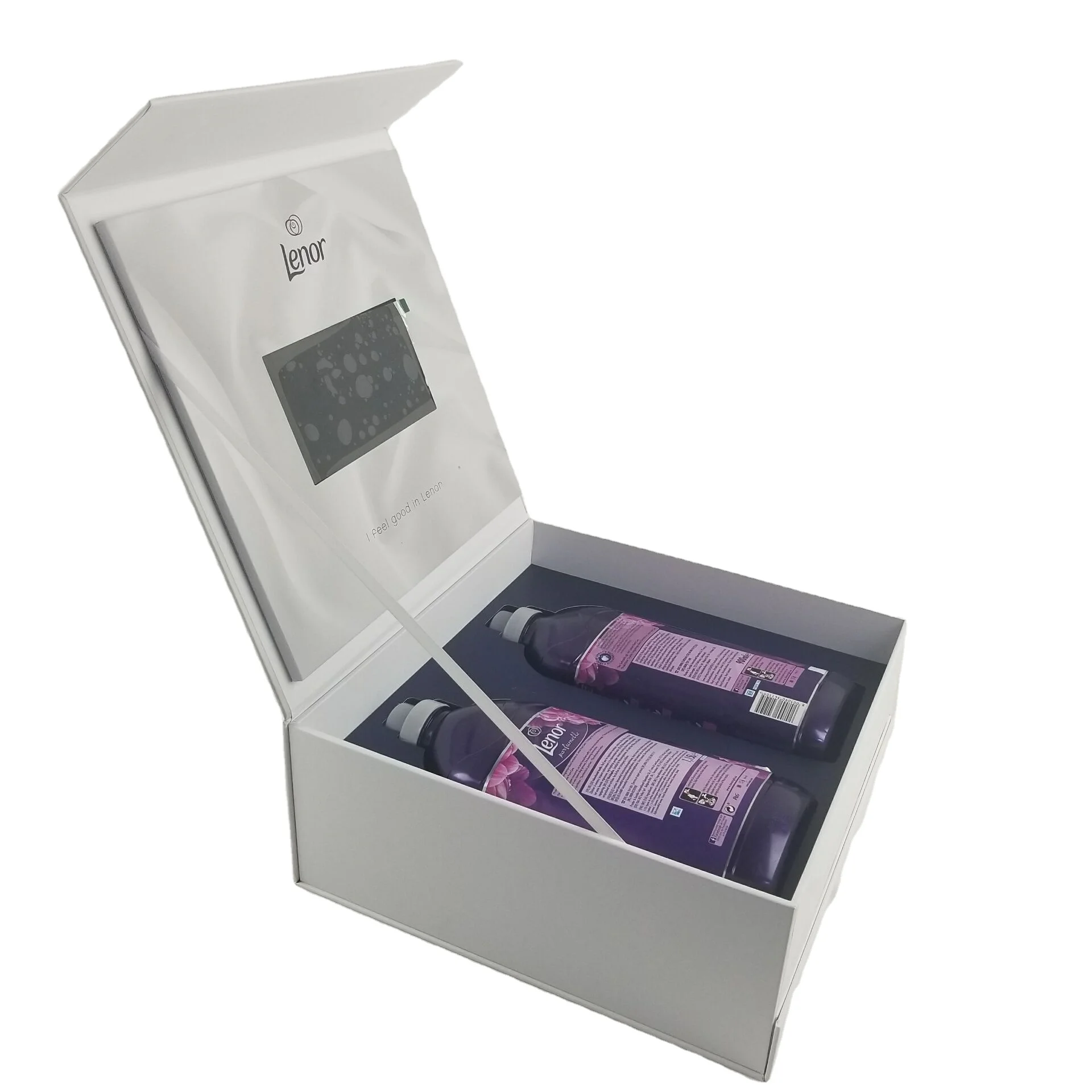 bespoke advertising business video boxes box gift lcd screen lcd display box