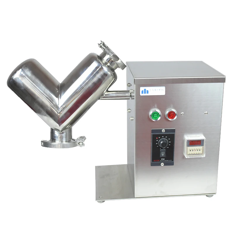 Industrial V- Shape Pharmaceutical Food Powder Mixing Machine Lab Dry Powder Mixer