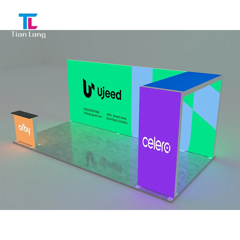 Выставочный стенд с подсветкой