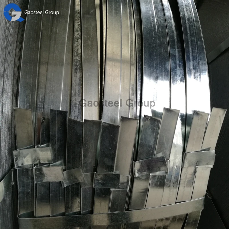 .5*175 Galvanized Steel Strips 0.55*165 Galvanized Steel Strip Tape Galvanized Steel Strapping With Holes