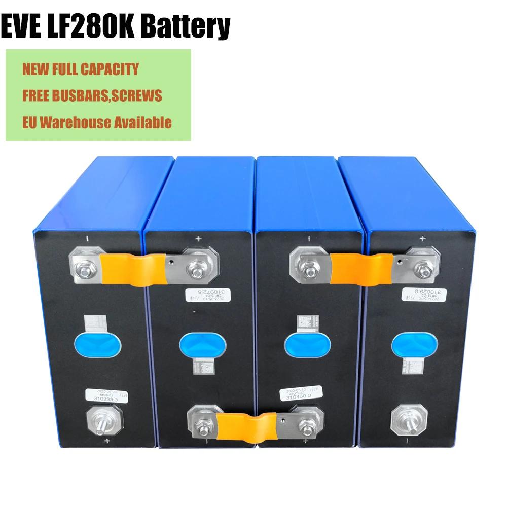 EEL 3.2v lf280K eve MB30 306ah lifepo4 battery cell  Rv Golf Cart Home Energy Storage System EU stock Lithium Ion Battery