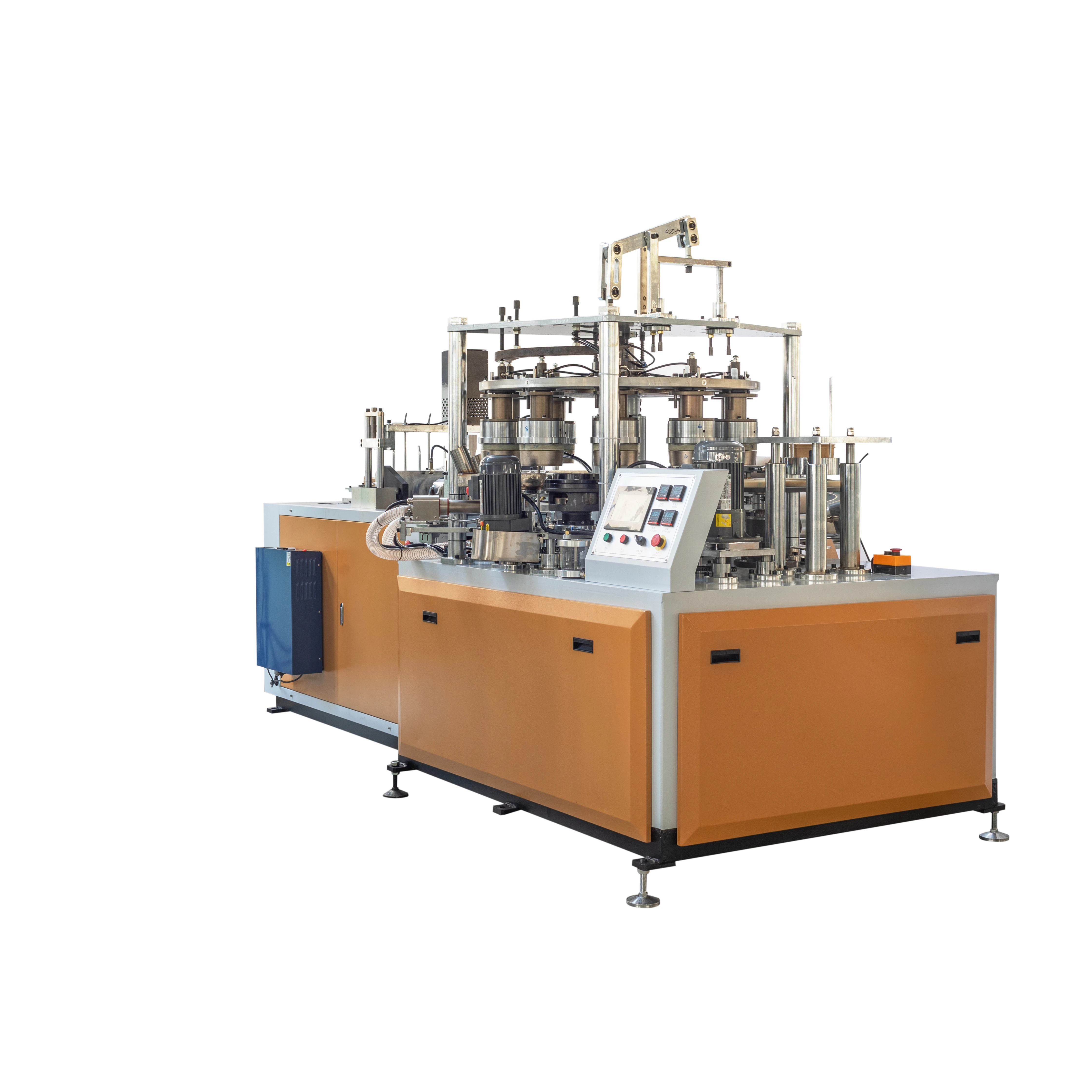 Automatic Paper Bucket Making Machine Popcorn Cup Machine KFC Bucket Forming Machine