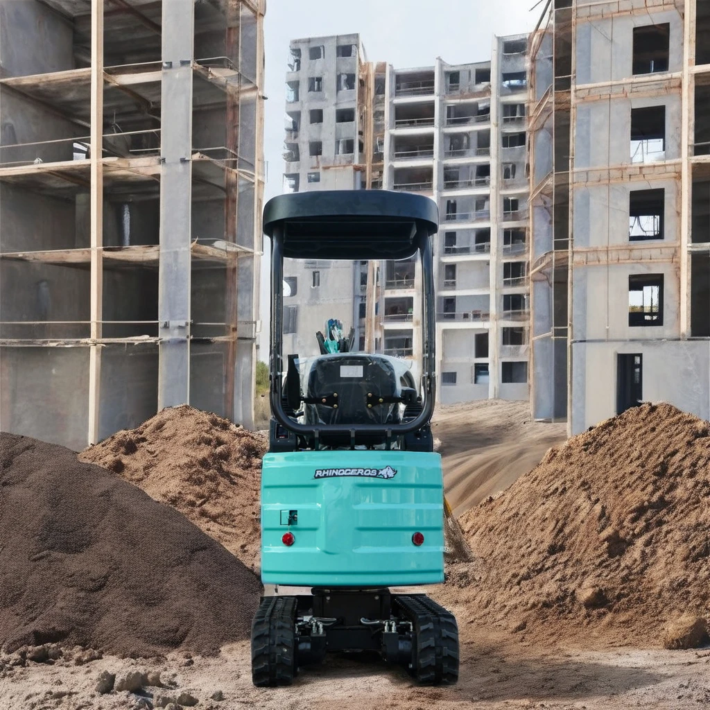 NEW Rhinoceros 1.2T electric bagger joystick mini excavator XN12EV farm used micro battery digger for sale