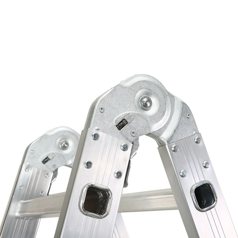 China Wholesale 4x3 4x4 4x5 4x6 Small Hinge Step Multi-purpose Ladder Foldable Ladder 5 Steps Aluminum Multi Function Ladder
