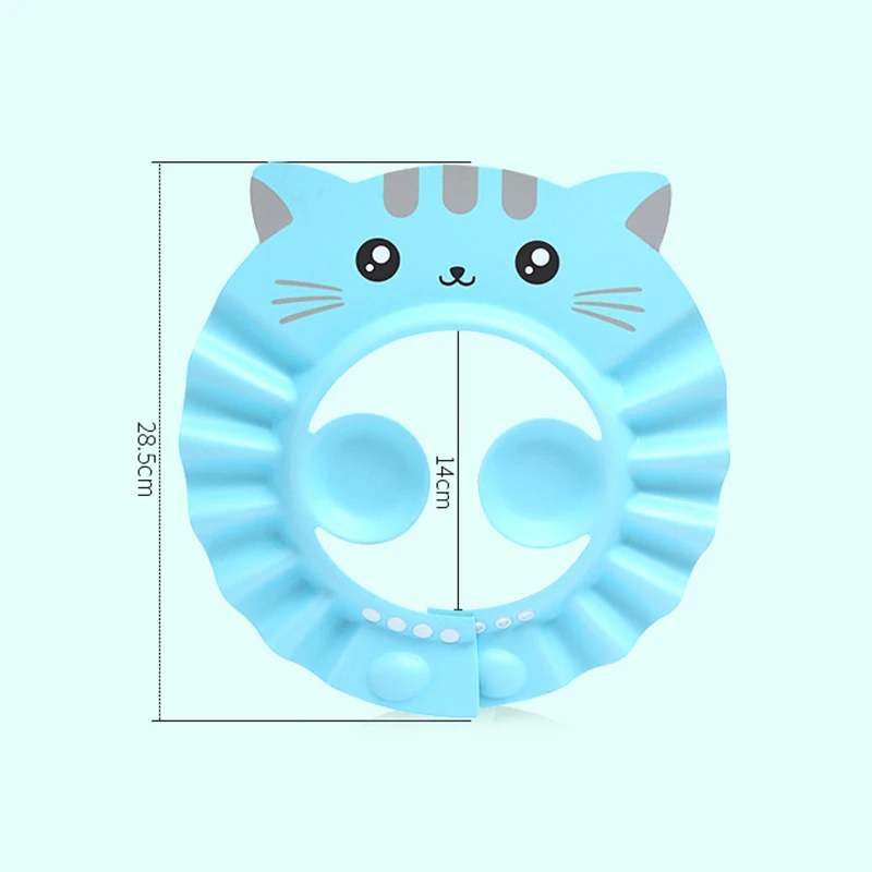 Baby Shower Cap Adjustable Baby Hair Washing Guard Bath Cap Baby Bathing Shampoo Shower Protection Hat