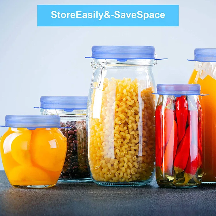 Various Size Food Cover Stretch Customized Logo Cups Personal Care Universal Kitchen Silicone Lids Provided Freely