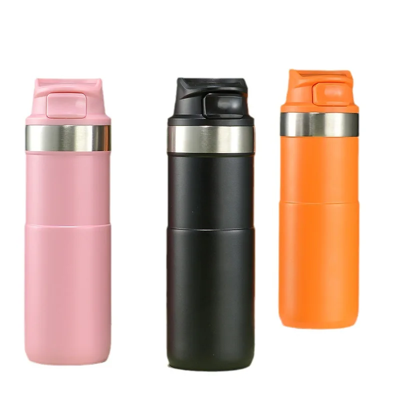 304 Double Wall 510ml Stainless Steel Vacuum Flask 500 Ml Thermos Cup Bottle Insulated Travel Business Trip Car Water Bottle