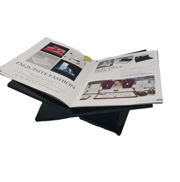 Desktop Acrylic Bookshelf Acrylic Display Stand Holder for Magazine