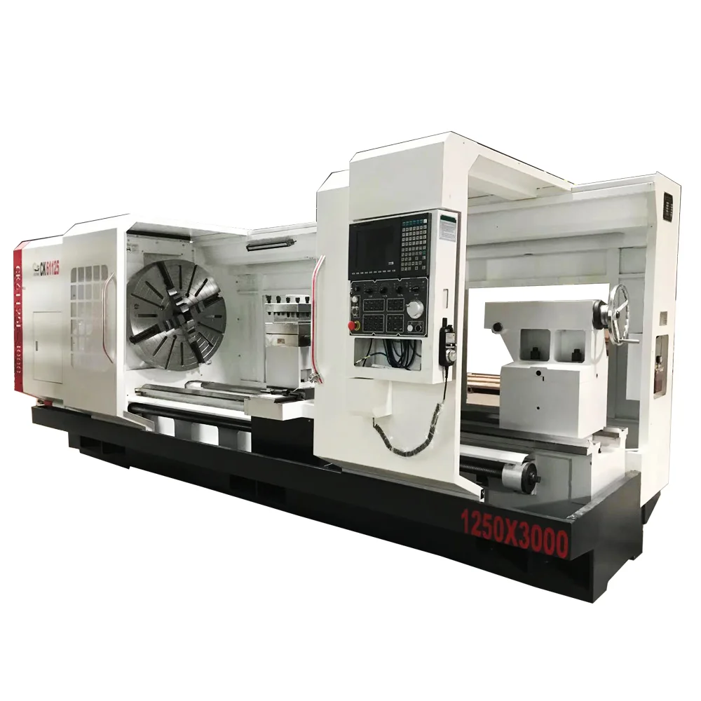 Automatic swiss type cnc lathe machine CK61125 1500mm China bench lathe with electric turret