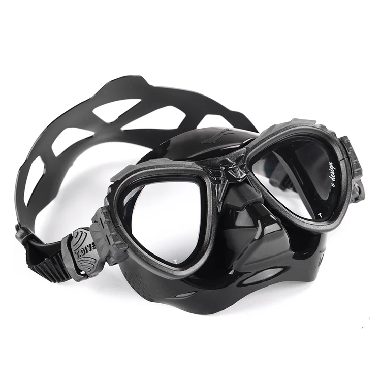 2021 PC frame silicone ear antifog diving mask