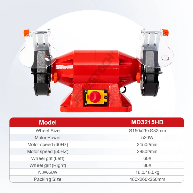 JSBESTECH Company MD3215HD Electric Bench Grinder Machine