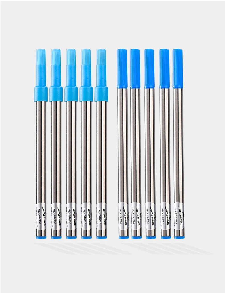 Jinhao Baozhu pen straight insertion rotating refill 0.5/0.7 black blue gel pen ballpoint pen replacement core refill