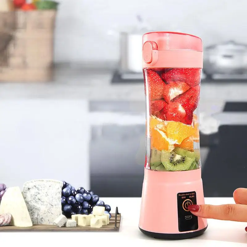 New colorful electric multifunctional household juicer mini USB portable charging cup orange juicer machine with suction nozzle