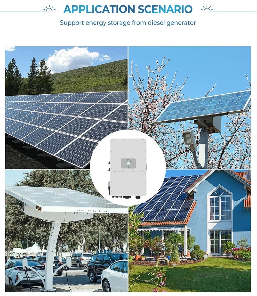 Deye Hybrid Inverter 8kw 10kw 12kw Hybrid Solar Inverter SUN-12K-SG04LP3-EU Home Power Supply In Stock Growatt Deye Inverter
