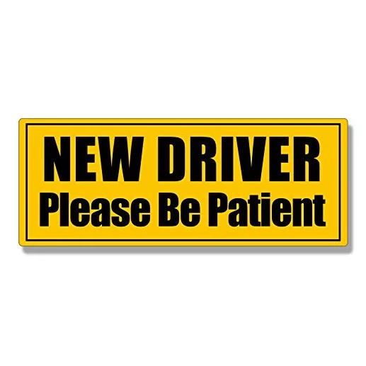 Student Driver Magnet Highly Reflective New Driver Vehicle Bumper Magnet