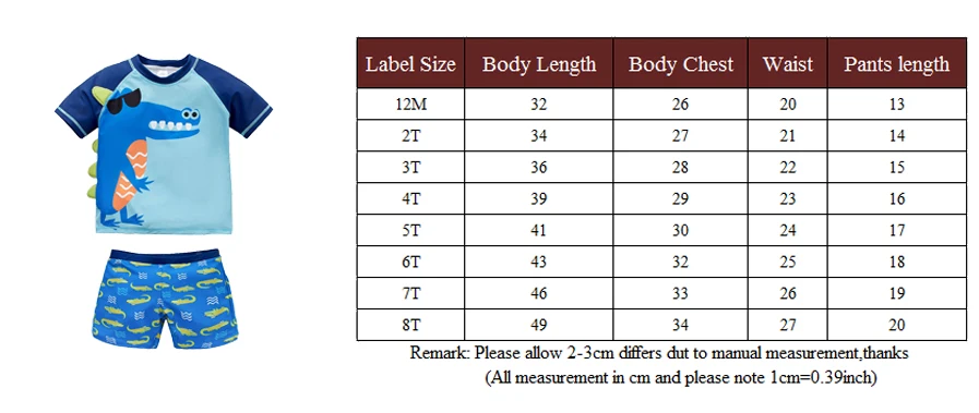 Children Summer Swimsuit Toddler Baby Boy Kids Bathing Suits Swimming Swimwear Beachwear