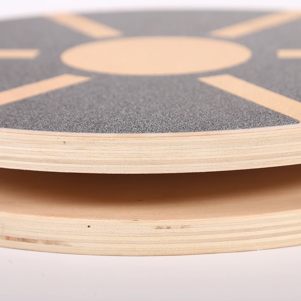 Wholesale Yoga Gym Training Balance Board Fitness Workout Wooden Wobble Board