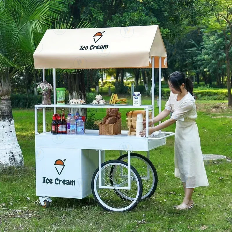 European float iron art outdoor market stall stall trolley snack night market mobile stall trolley