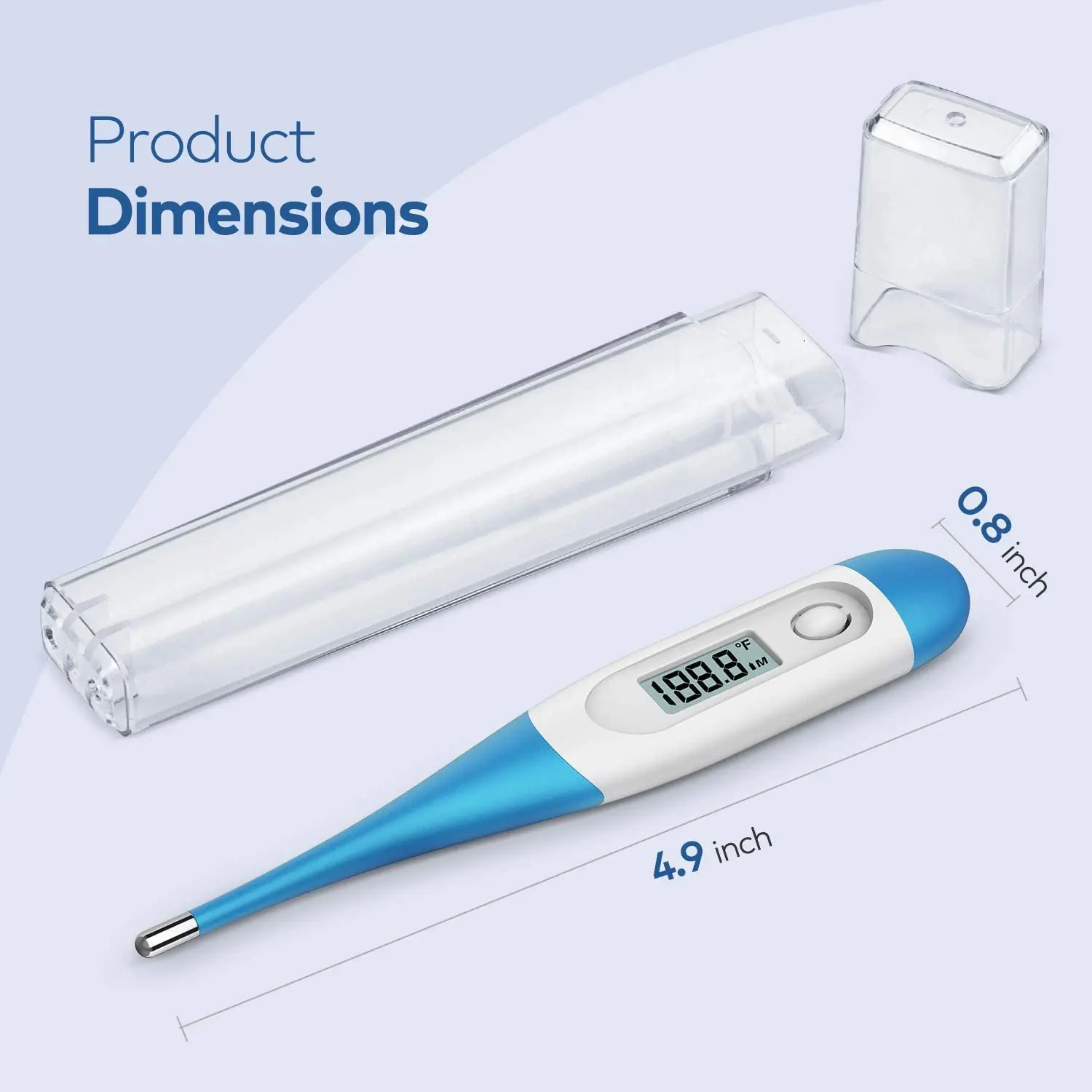 Flexible tip portable medical digital thermometer 3 in 1 modes memory function high accuracy waterproof fast reading CE RoHS