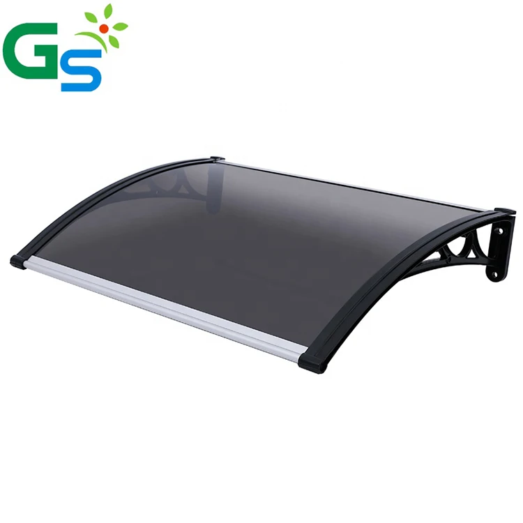 Foshan factory oem custom new design diy outdoor high load bearing strength aluminum polycarbonate awning for sale