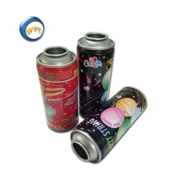 Factory Sale Empty Refillable Aerosol Can air Powered Paint Spray Can by BYU