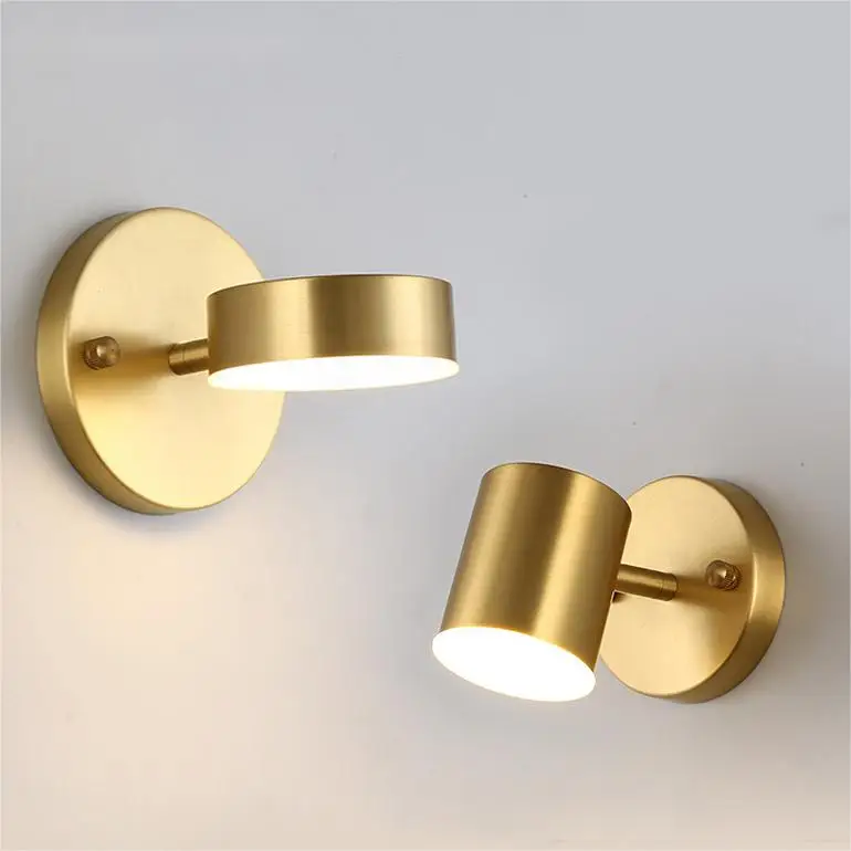 Zhongshan Wall Lamp Light Indoor Bedroom Wall Light Fixtures Gold Metal sconce with Switch Wall lights