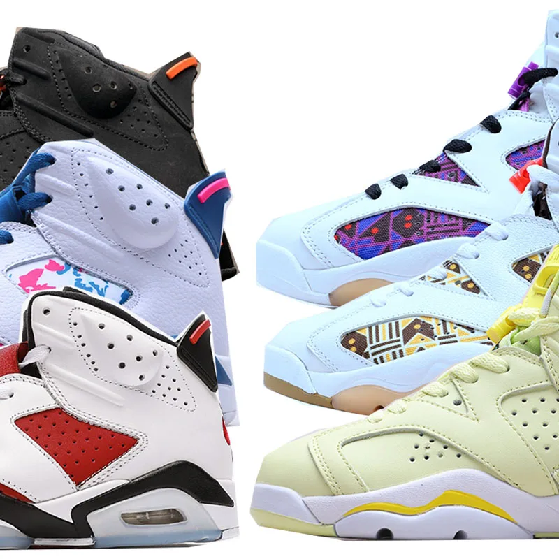 Sneaker Wholesale High Quality AJ6 NK Shoes Casual Air Sports Custom Logo Retro Aj6 Basketball Shoes For Men