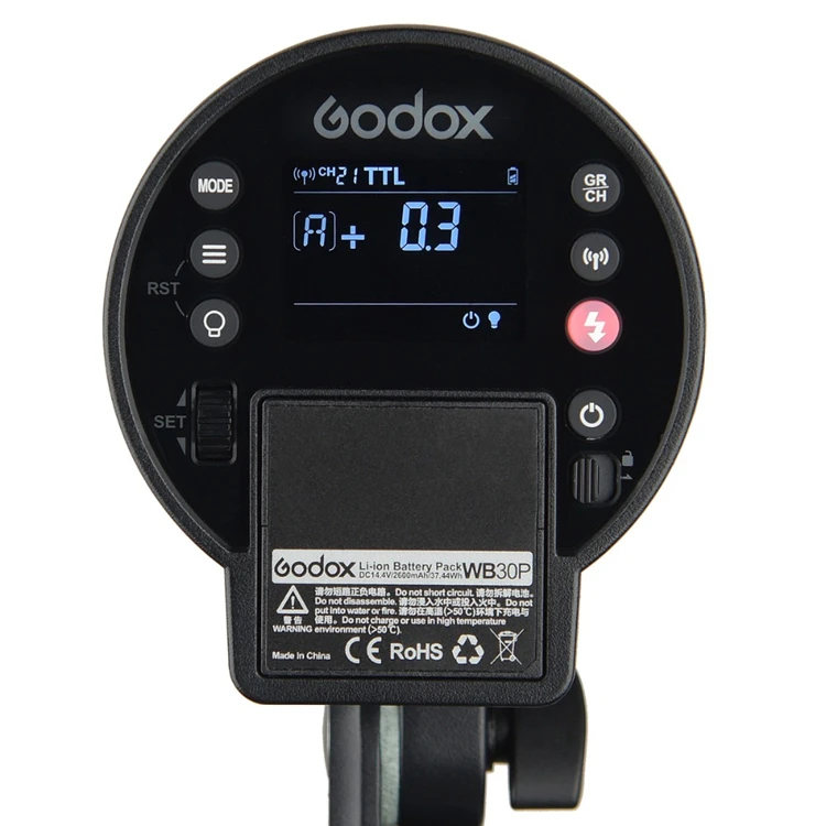 Godox AD300pro 2.4G Wireless TTL Outdoor Flash Dimmable  LED Modeling Lamp Camera Flash With Power Battery