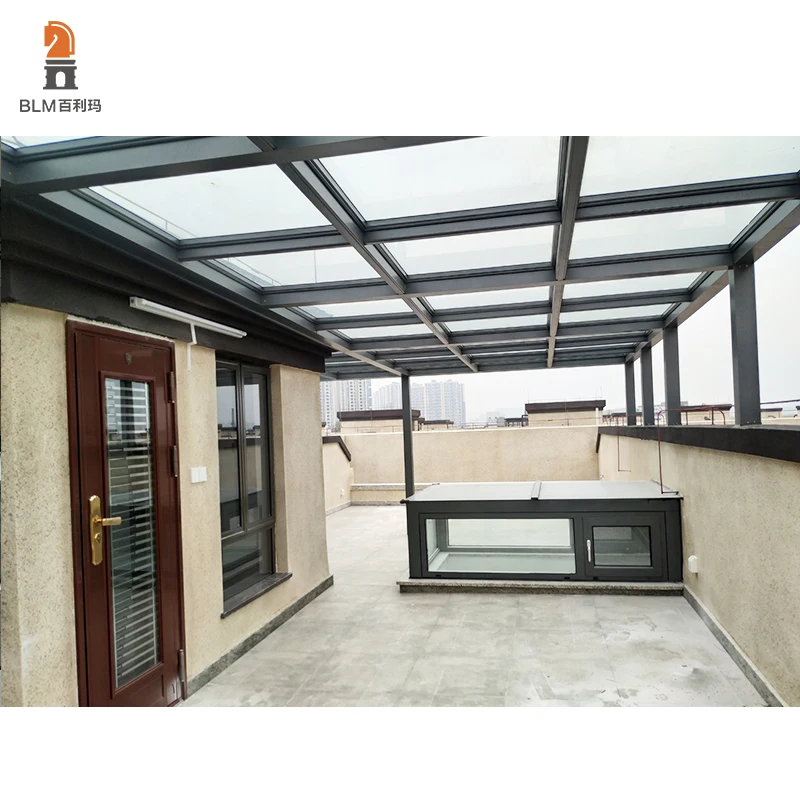 Free Standing Outdoor Aluminium Sunroom by Winter Garden Elegant Glass House for Year-Round Enjoyment